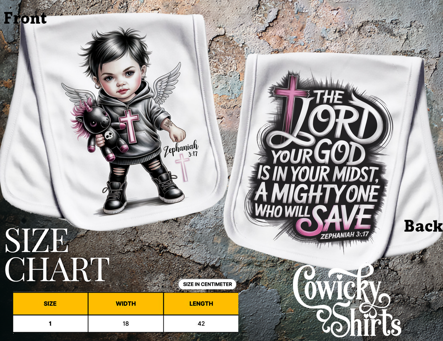 Christian Misfit Burp Clothes and Baby Blankets