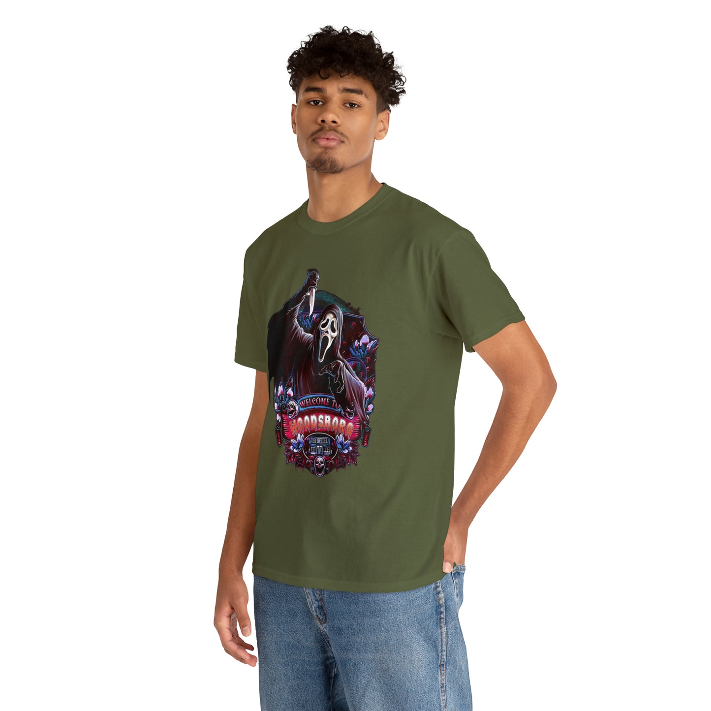 Welcome to Woodsboror Scream Short Sleeve Tee