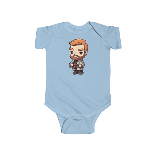 Chibi Obi Wan Kenobi Infant Fine Jersey Bodysuit