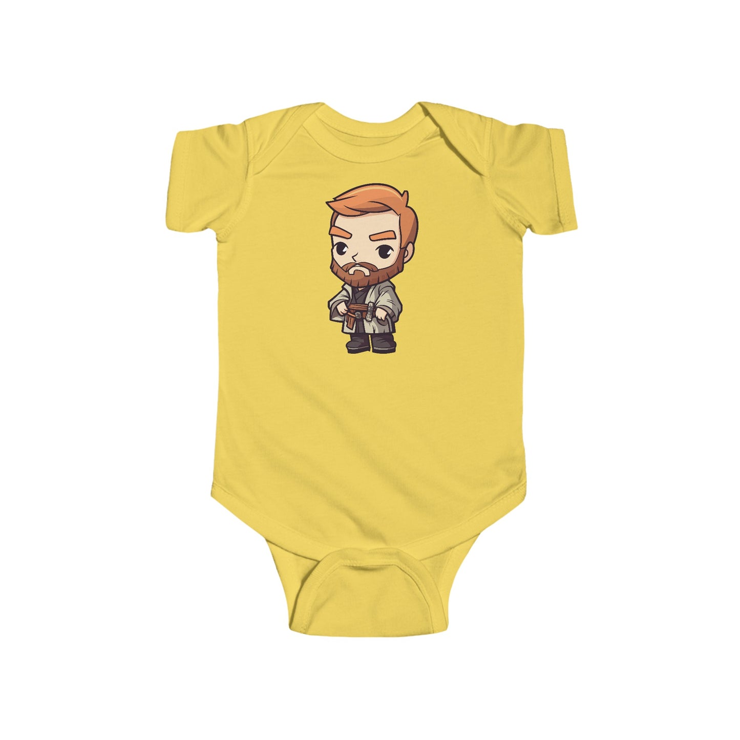 Chibi Obi Wan Kenobi Infant Fine Jersey Bodysuit