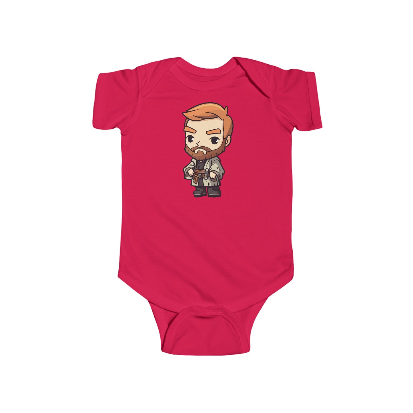 Chibi Obi Wan Kenobi Infant Fine Jersey Bodysuit