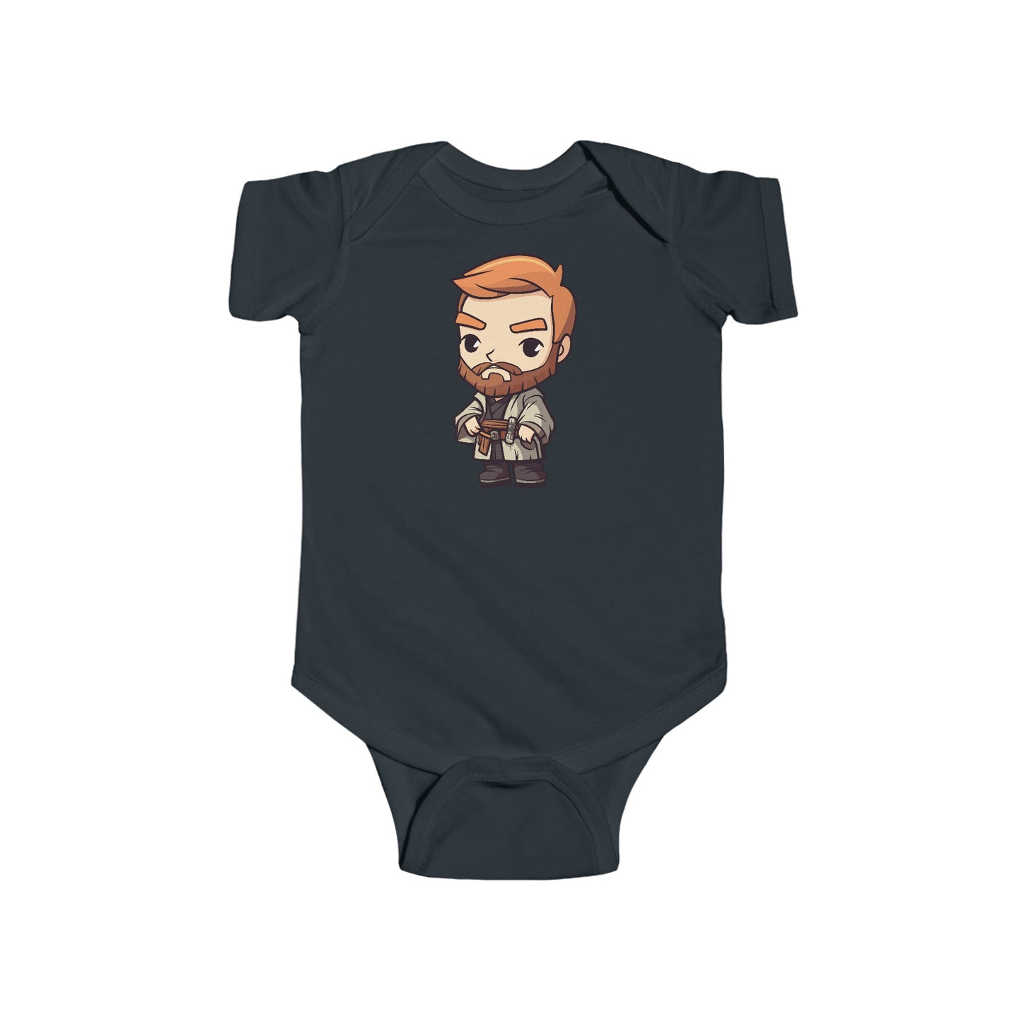 Chibi Obi Wan Kenobi Infant Fine Jersey Bodysuit