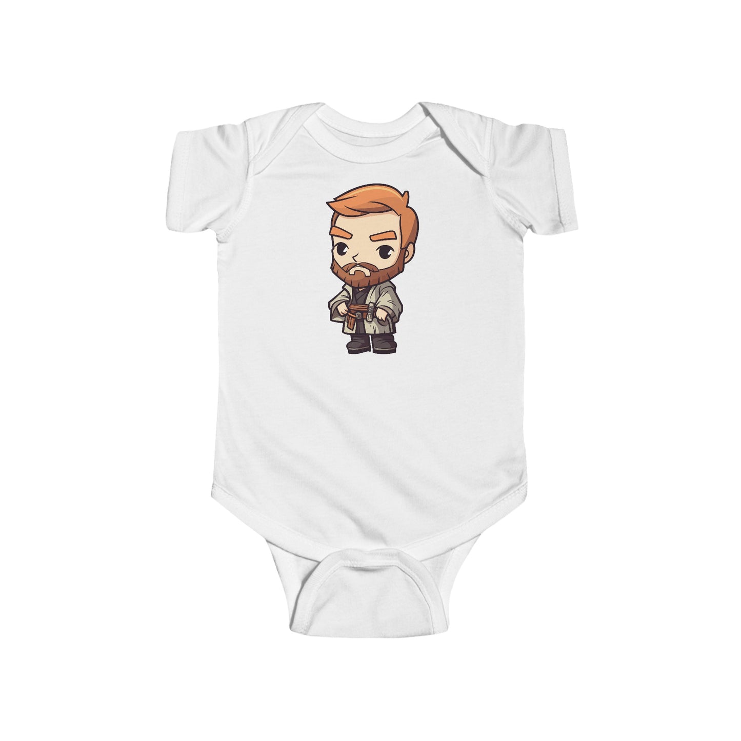 Chibi Obi Wan Kenobi Infant Fine Jersey Bodysuit