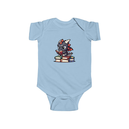 Chibi Book Dragon Infant Fine Jersey Bodysuit