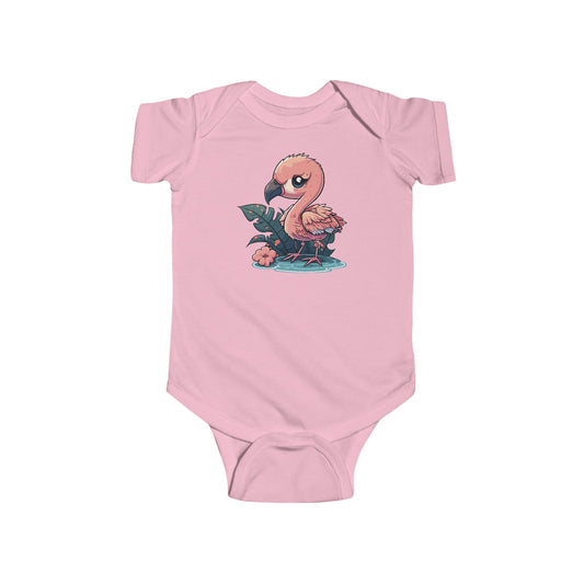 Chibi Flamingo Infant Fine Jersey Bodysuit