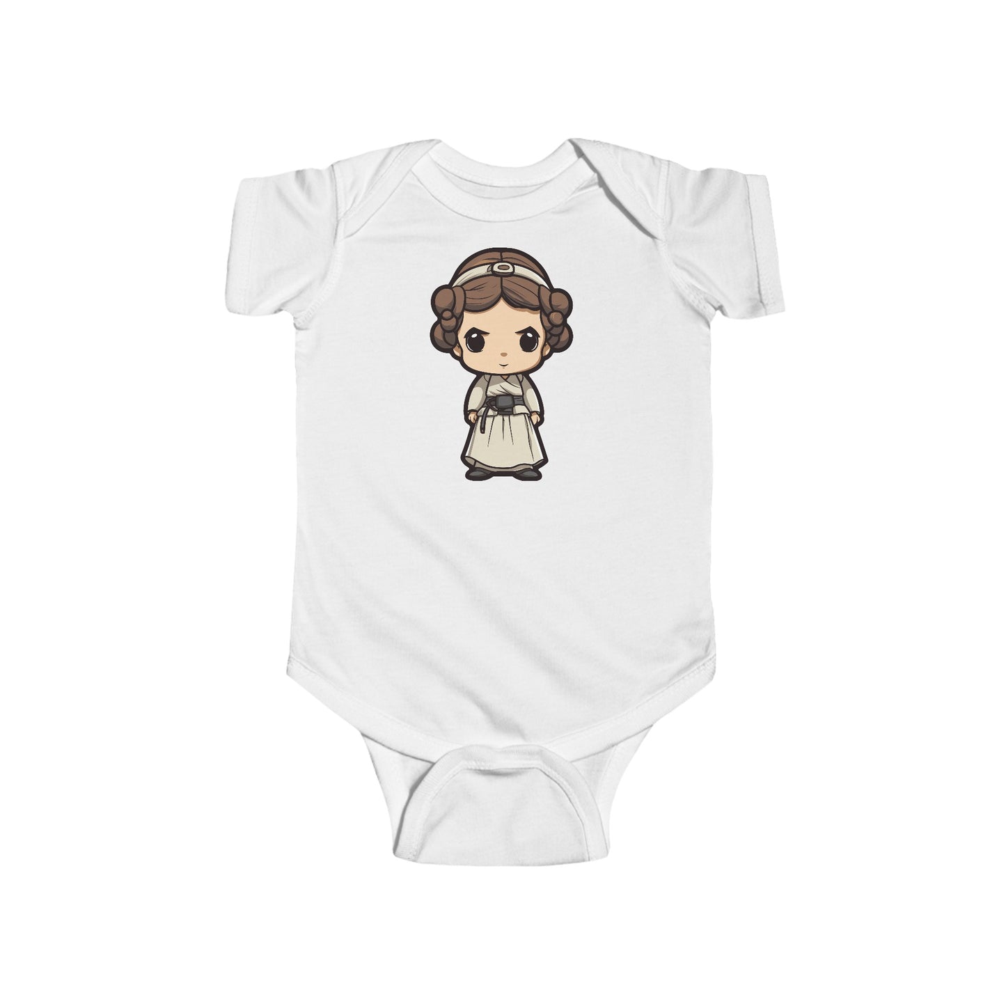 Chibi Princess Leia Infant Fine Jersey Bodysuit