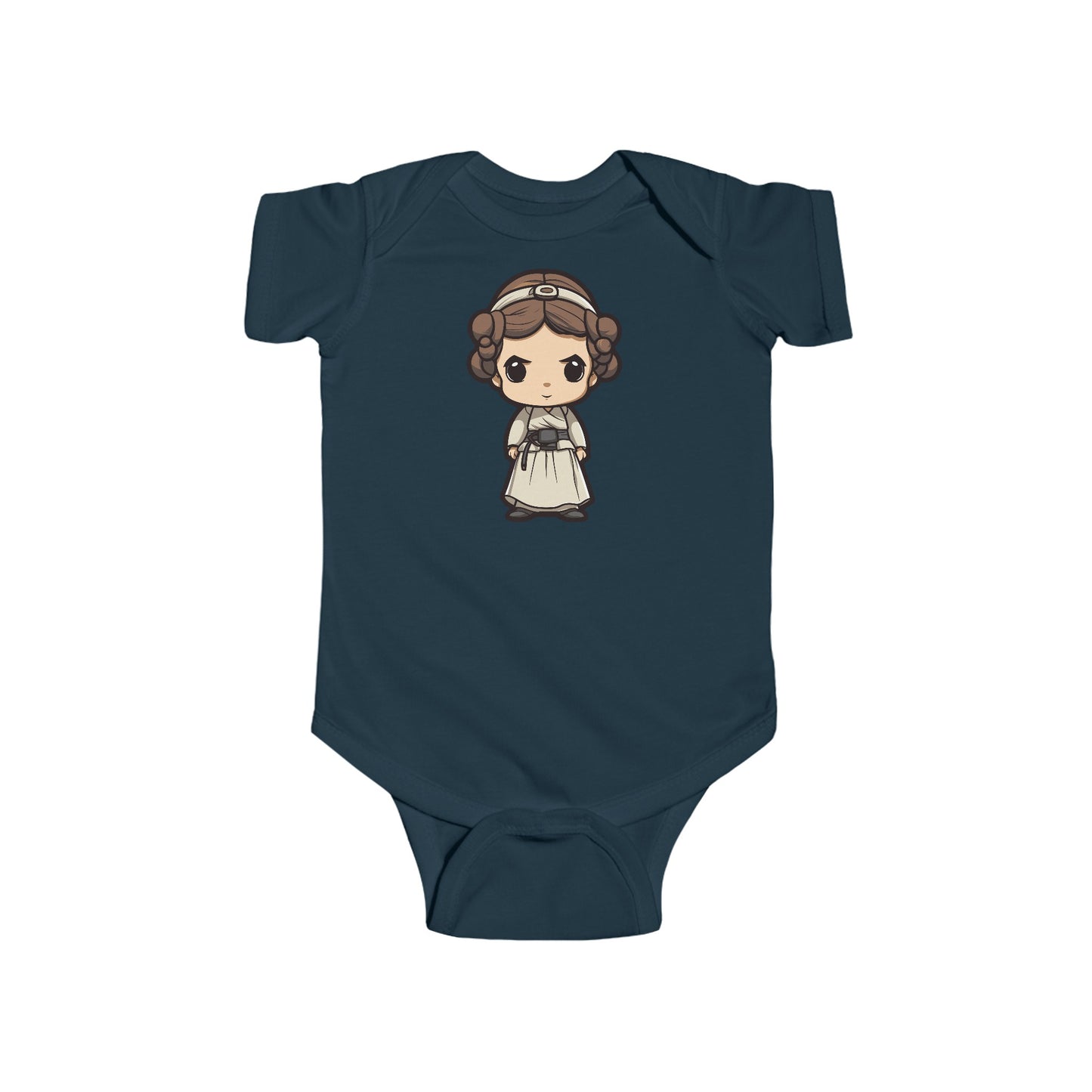 Chibi Princess Leia Infant Fine Jersey Bodysuit