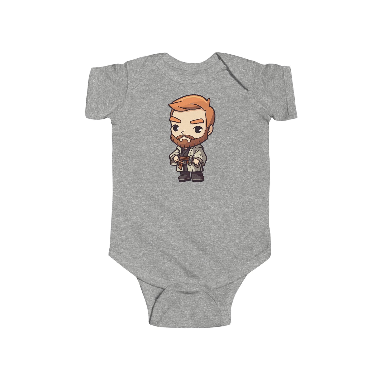 Chibi Obi Wan Kenobi Infant Fine Jersey Bodysuit