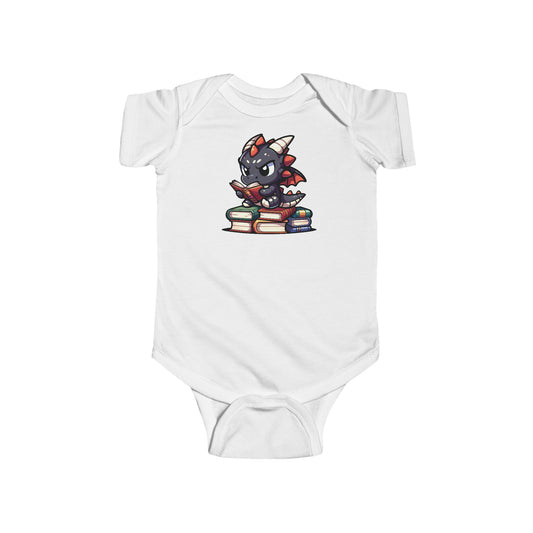 Chibi Book Dragon Infant Fine Jersey Bodysuit