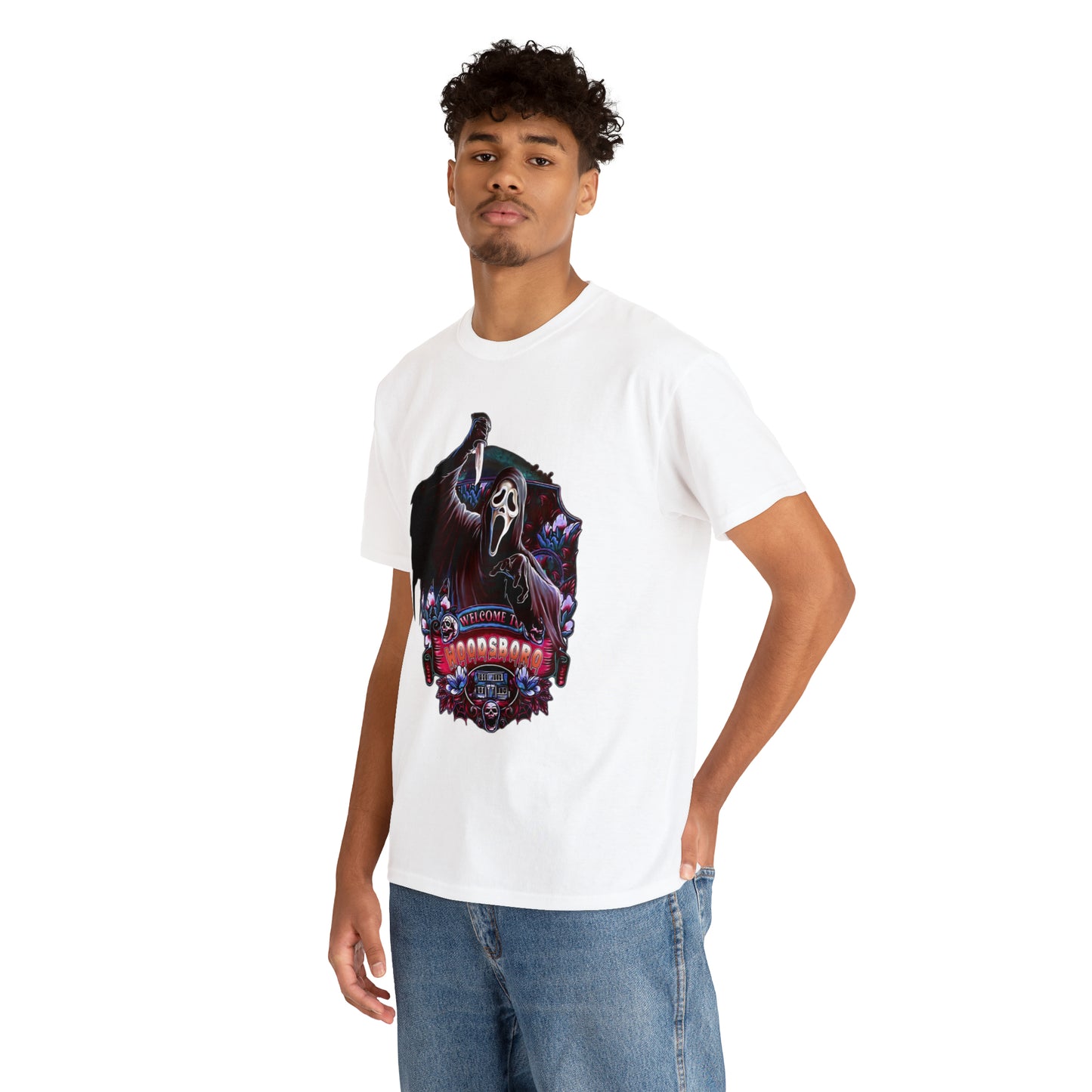 Welcome to Woodsboror Scream Short Sleeve Tee