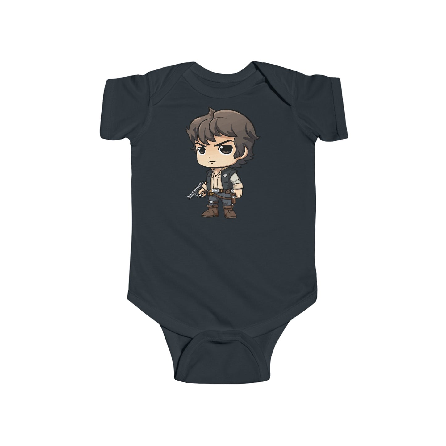 Chibi Hans Solo Infant Fine Jersey Bodysuit