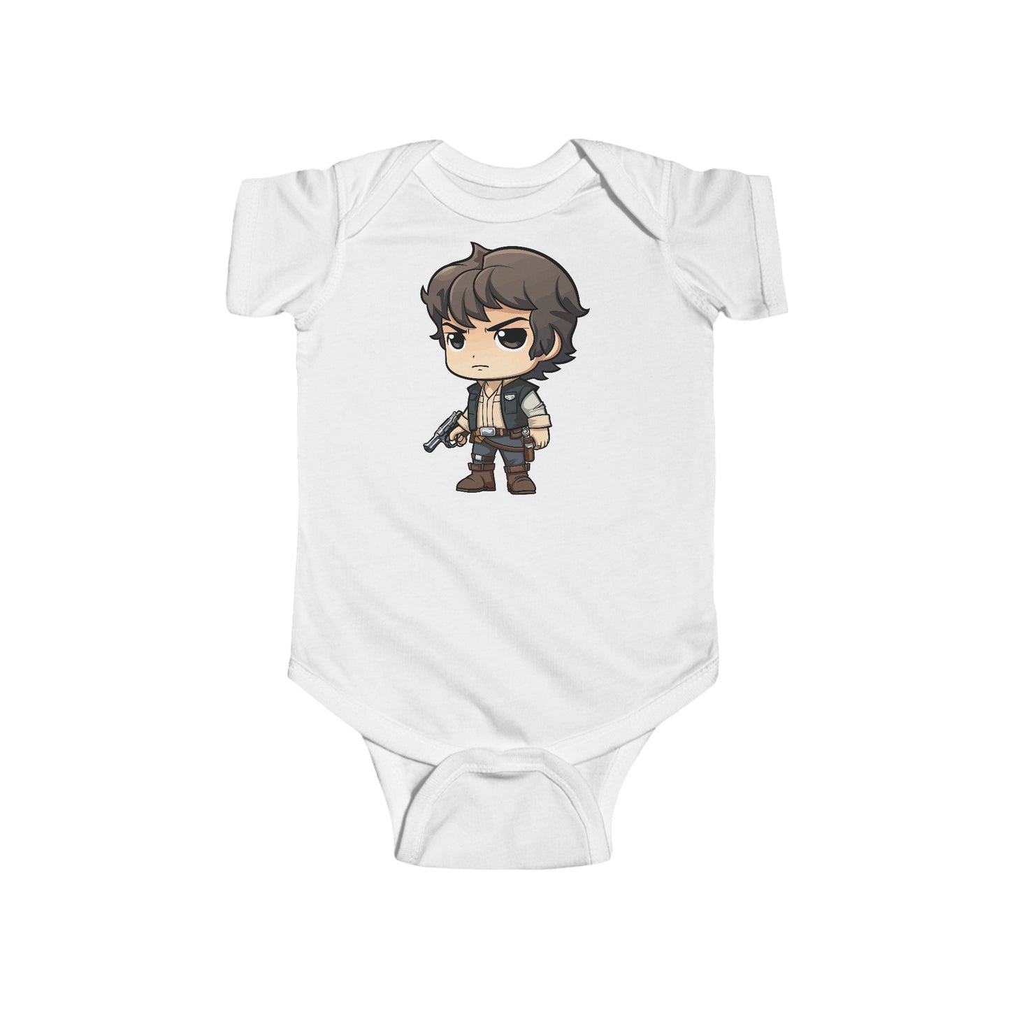 Chibi Hans Solo Infant Fine Jersey Bodysuit