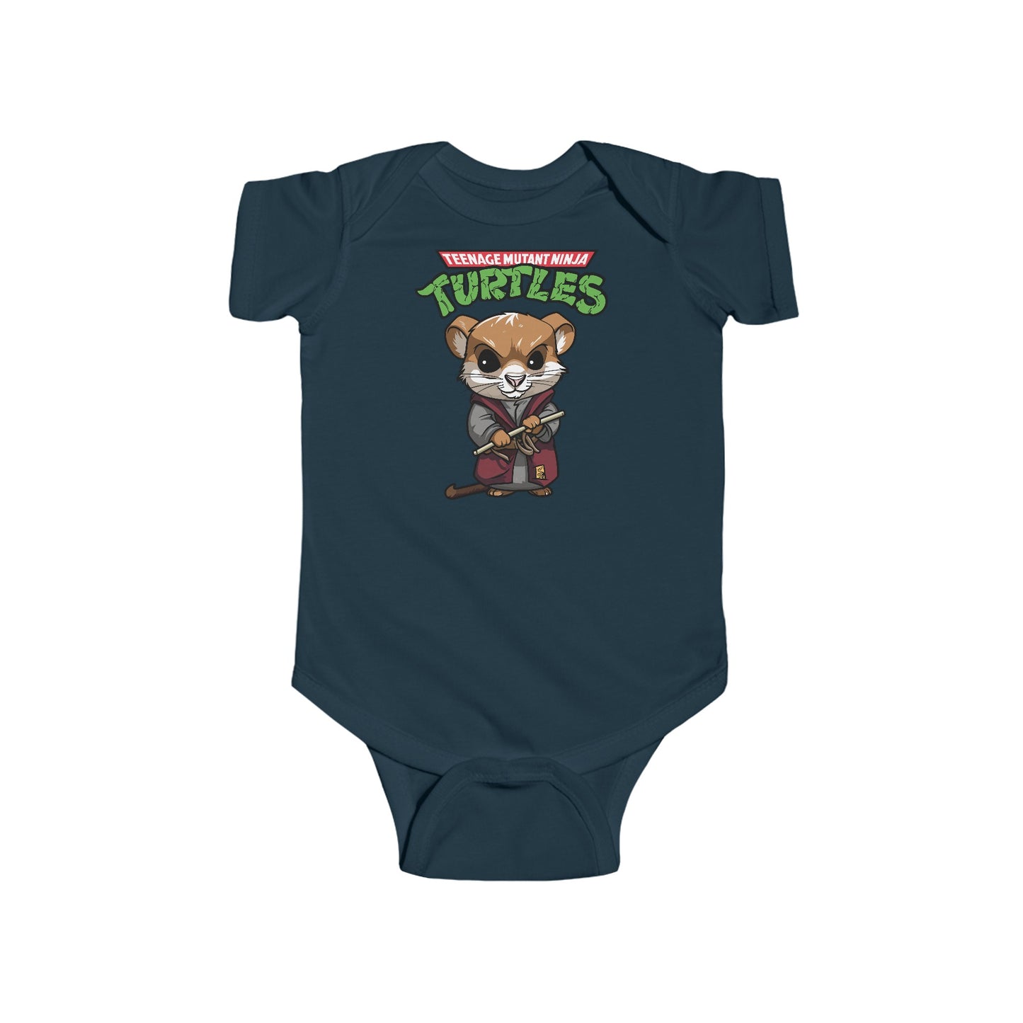 Chibi Master Splinter Infant Fine Jersey Bodysuit