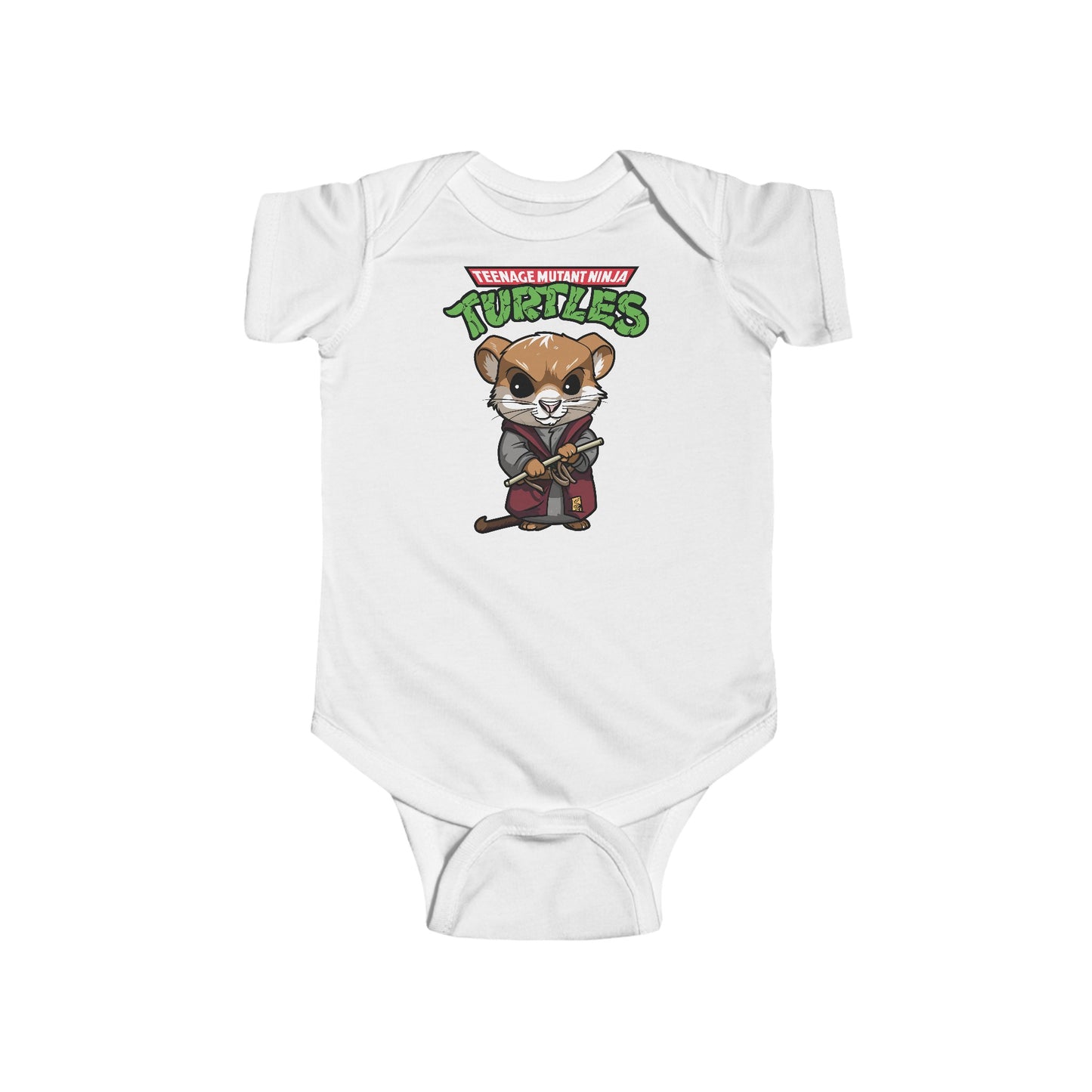 Chibi Master Splinter Infant Fine Jersey Bodysuit