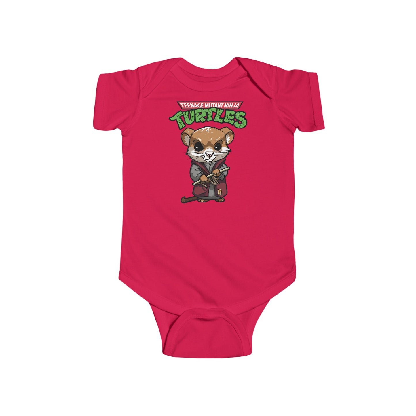 Chibi Master Splinter Infant Fine Jersey Bodysuit