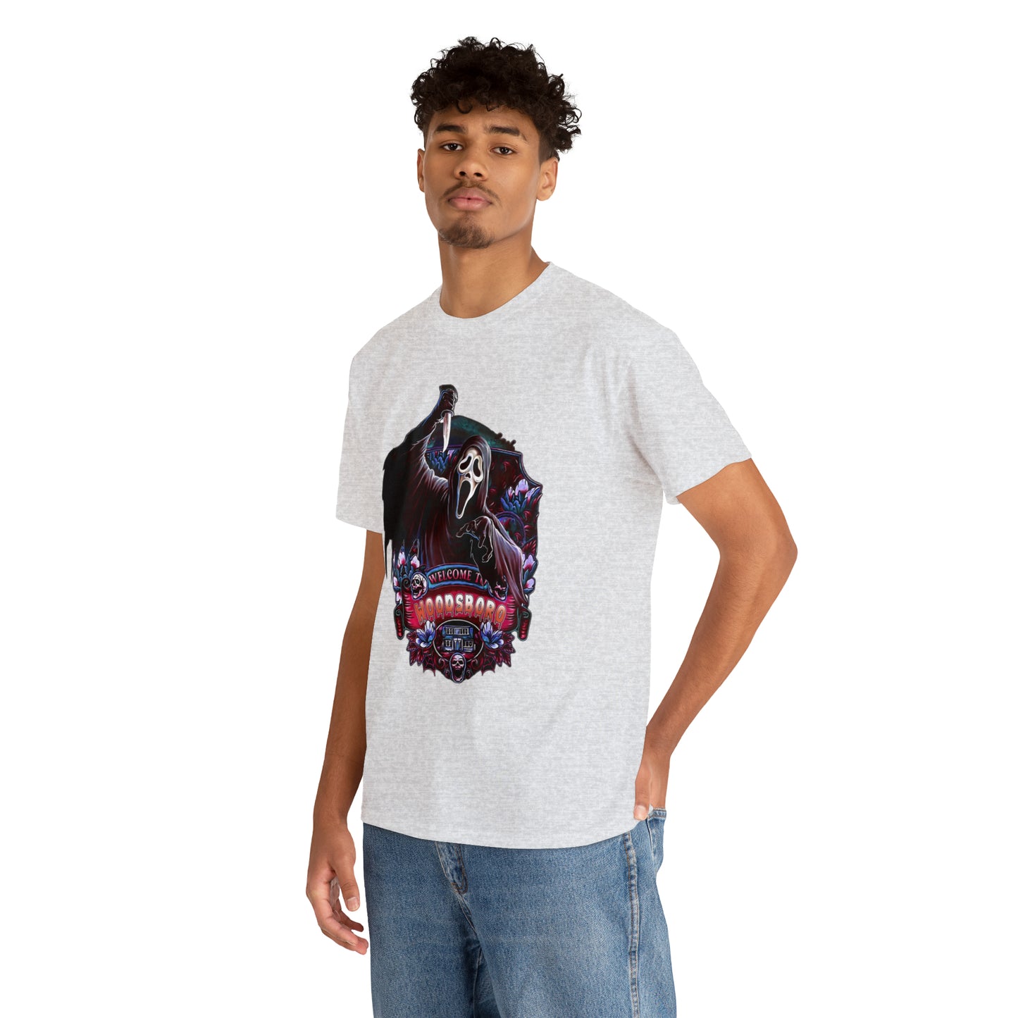 Welcome to Woodsboror Scream Short Sleeve Tee