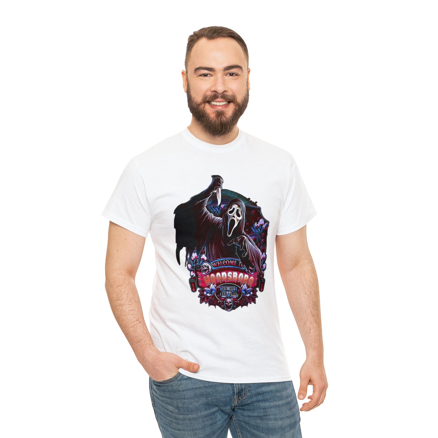 Welcome to Woodsboror Scream Short Sleeve Tee