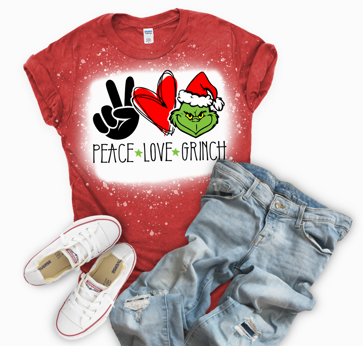 Peace Love Grinch Short Sleeve Shirt