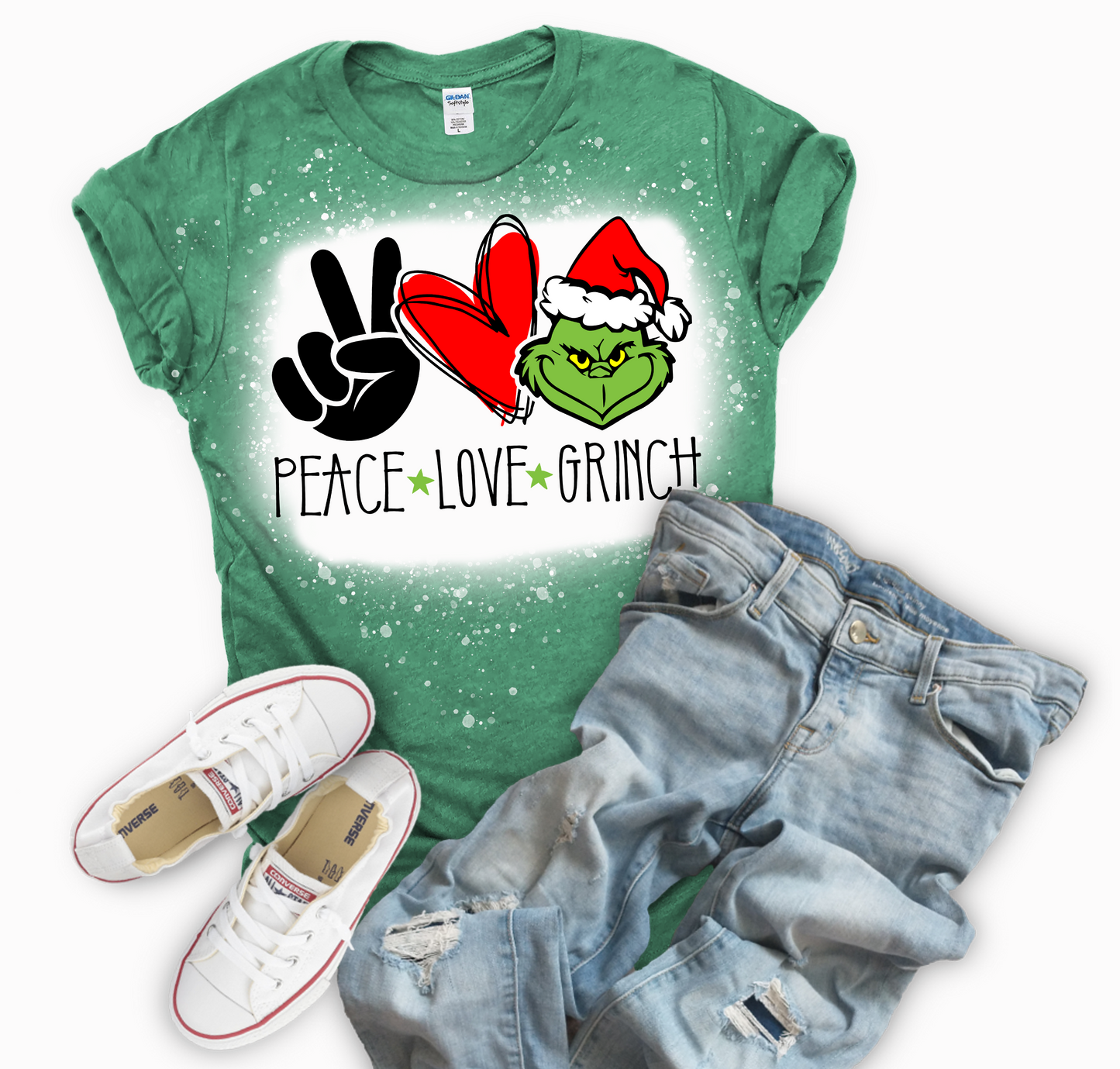 Peace Love Grinch Short Sleeve Shirt